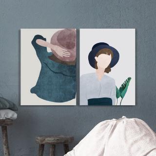 Tranh Treo Tường Hình Cô Gái Đơn Giản Phong Cách Hiện Đại Trang Trí Nhà Cửa