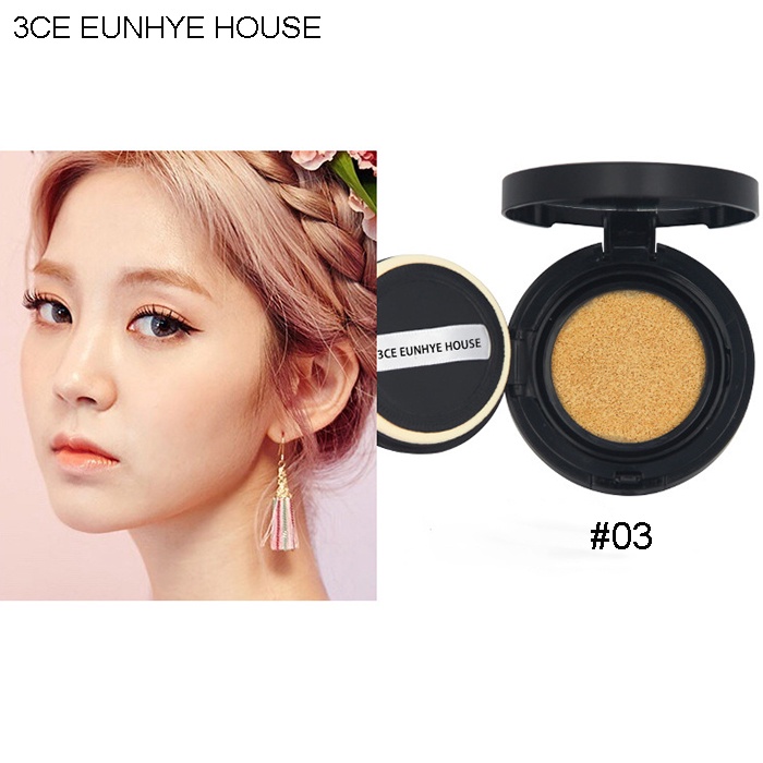 Phấn Nước Cushion CC Dưỡng Ẩm  Da Tự Nhiên Hoàn Hảo 3CE Eunhye House Tinted Moisture 12g x 2