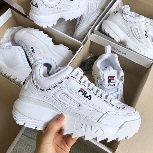 Giày FILA Chính Hãng 🔴FREESHIP🔴 Giày Fila Disruptor II Tapey Tape - Fila Cá Mập Chuẩn Auth Hàn Quốc Tôn Dáng