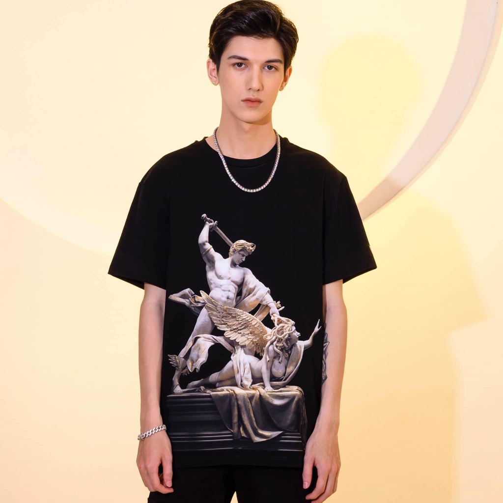 Áo thun tay lỡ ,oversize medusa , from rộng , phông nam nữ unisex ,chất cotton ,mikenco2