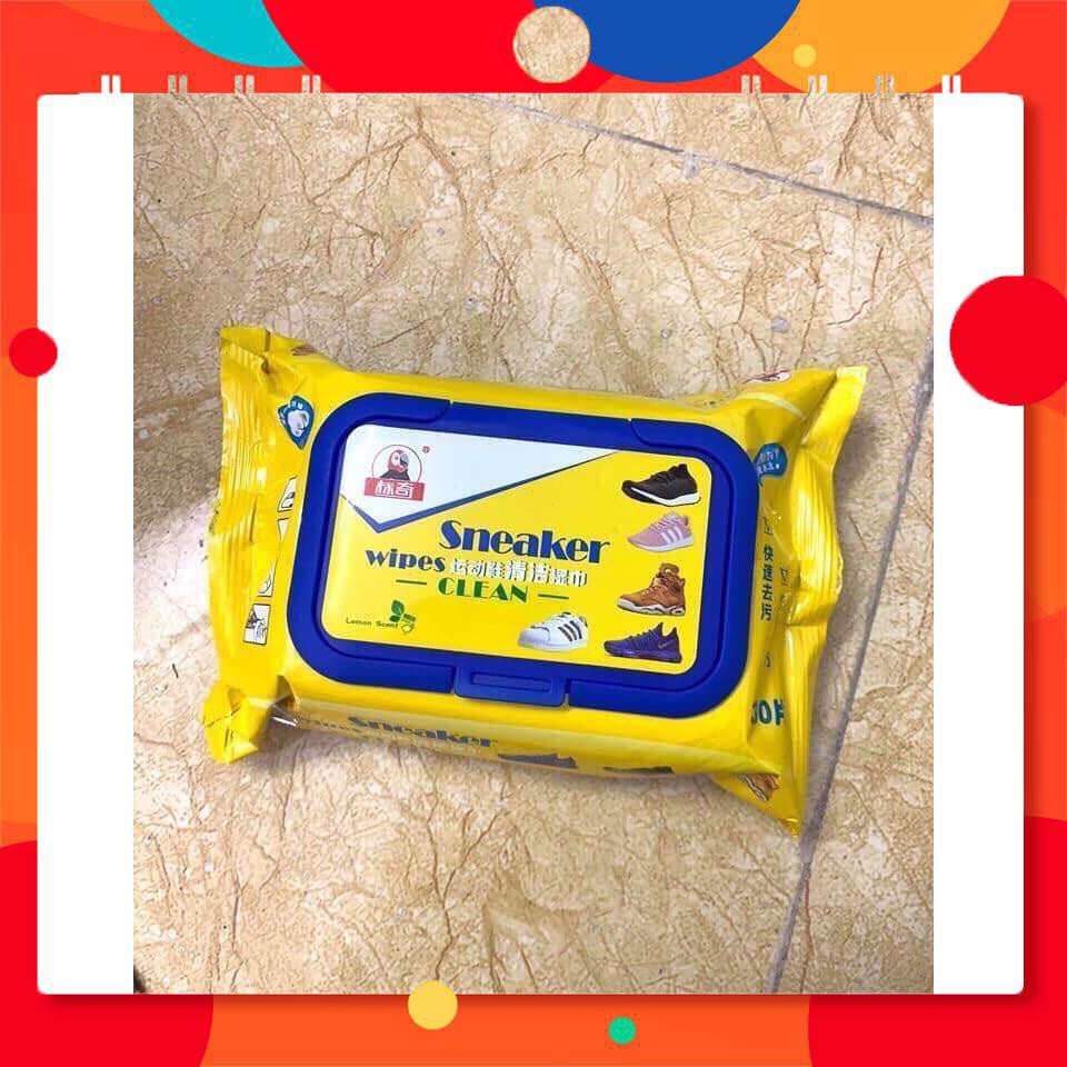 [ SALE TƯNG BỪNG]  Giấy ướt chuyên dụng lau giày thần thánh loại to 30 tờ