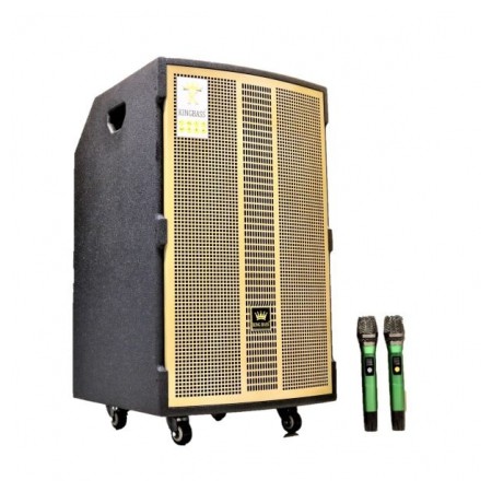 Loa Kéo Karaoke Kingbass DSP 868, Loa Thùng Gỗ Bass 40 Công Suất Lớn + Có Bộ Chỉnh Âm DSP, EQ Tự Động, Reverd Cực Hay