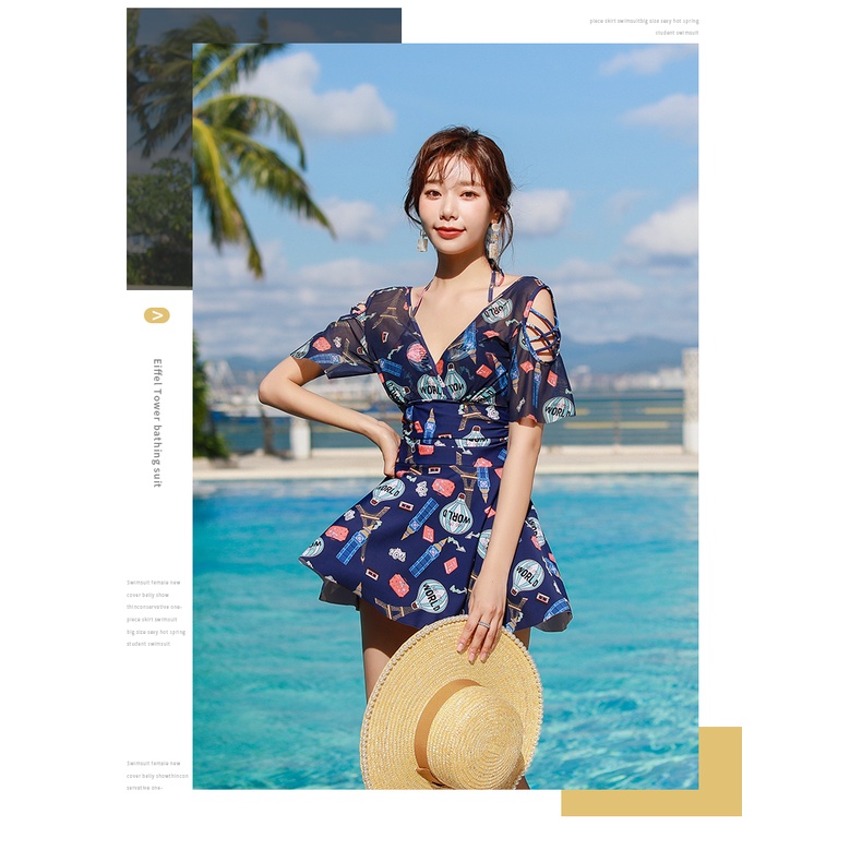 Bộ Đồ Bơi Một Mảnh Che Bụng Thời Trang Mùa Hè Cho Nữ Mã2021Fesyen | BigBuy360 - bigbuy360.vn