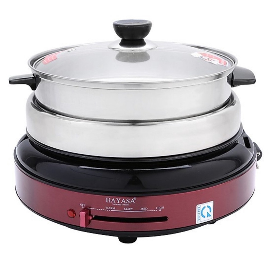 Nồi lẩu điện đa năng 4.5L Hayasa HA-690 với các chức năng nấu lẩu