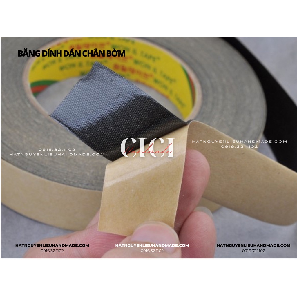 1 mét Băng dính dán chân bờm băng dính vải dán bờm (bóc-dán) Cici Handmade chuyên hạt đá hạt pha lê hạt cườm hạt trang