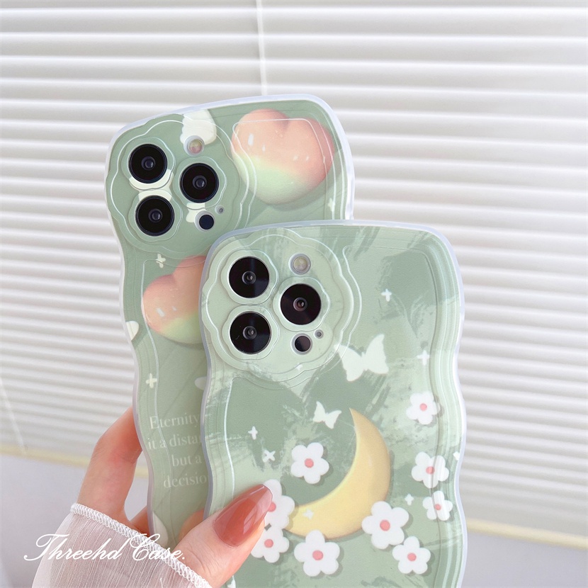 Ốp Điện Thoại TPU Mềm Chống Sốc Họa Tiết Lượn Sóng Cho iPhone 13 12 11 Pro Max SE2020 X XR Xs Max 7 8 Plus