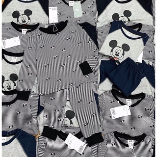 Set 2 bộ HM bozip sọc kẻ mickey