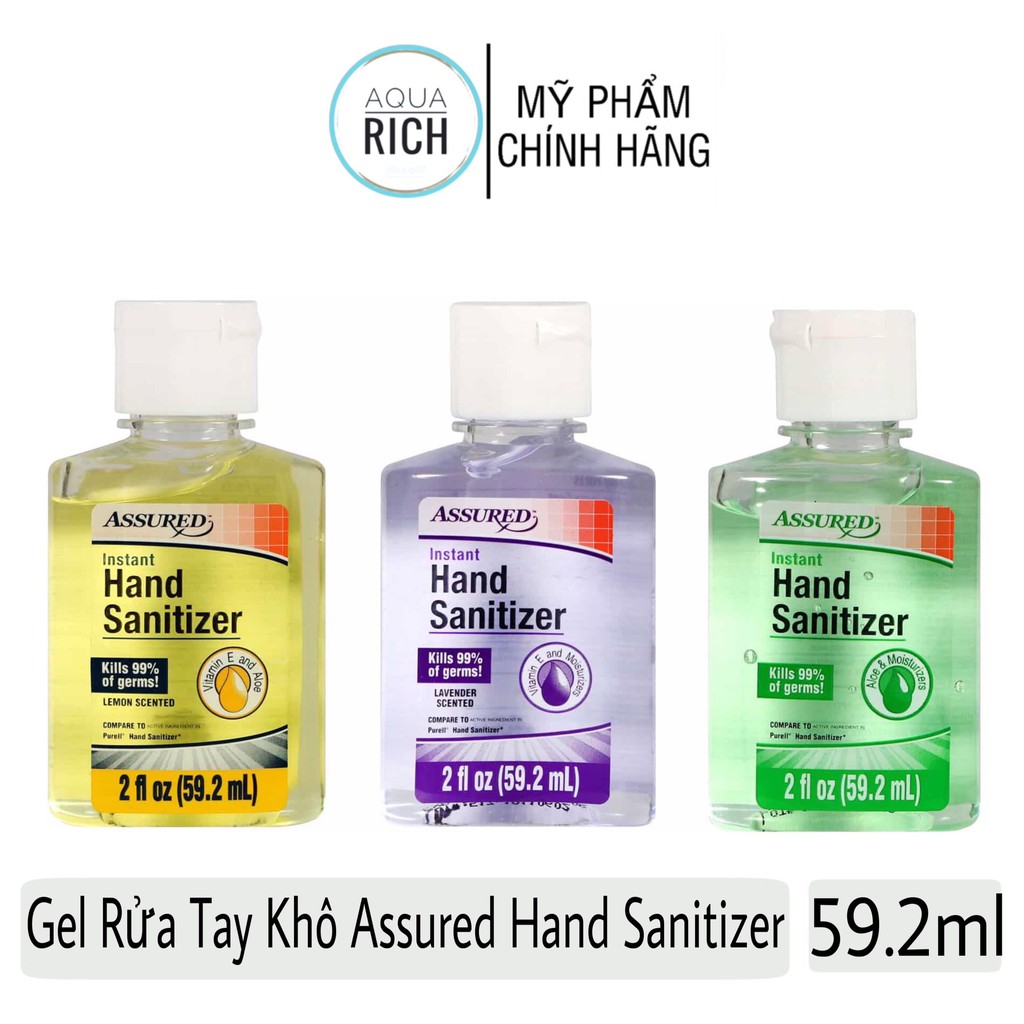 Gel Rửa Tay Khô Assured Hand Sanitizer (59.2mL)