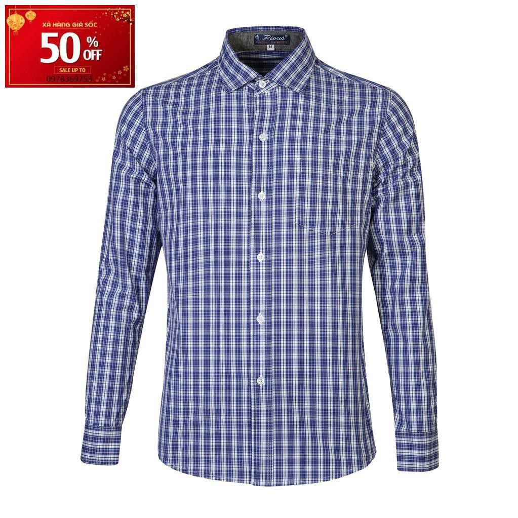 Áo sơ mi nam caro cao cấp dài tay Pious SMDT084