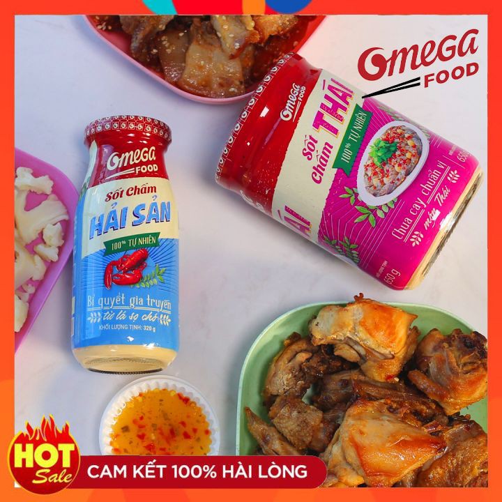 Nước Sốt Chấm - Combo 2 Chai Nước Sốt Chấm Hải Sản Và Sốt Chấm Thái Chuẩn Thái Lan Omega food