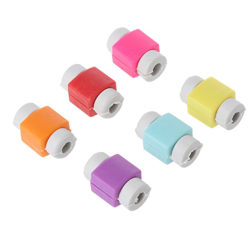 Nút bảo vệ đầu dây cáp sạc điện thoại nhiều màu