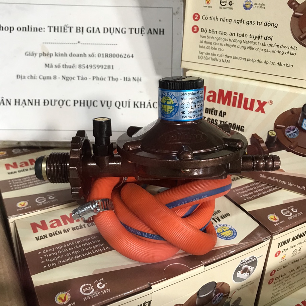 COMBO Bếp gas đơn Namilux NA - 300ASM + Van gas Namilux 336S  + Dây gas 3 lớp có lõi thép Hàn Quốc.