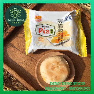 [BÁN LẺ - 1 CÁI] Bánh Pía Mini Kim Sa Đậu Trứng 40g| Tân Huê Viên| Pía Kim Sa Mini| Pía Không Sầu Riêng - DING DING FOOD