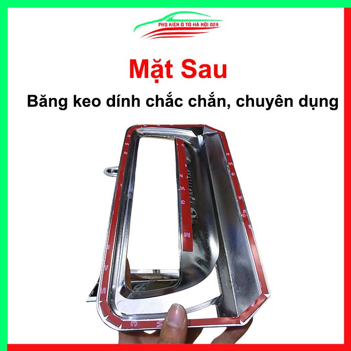 Ốp tay mở cốp mạ Crom Ranger 2015-2021 trang trí xe chống va đập hiệu quả