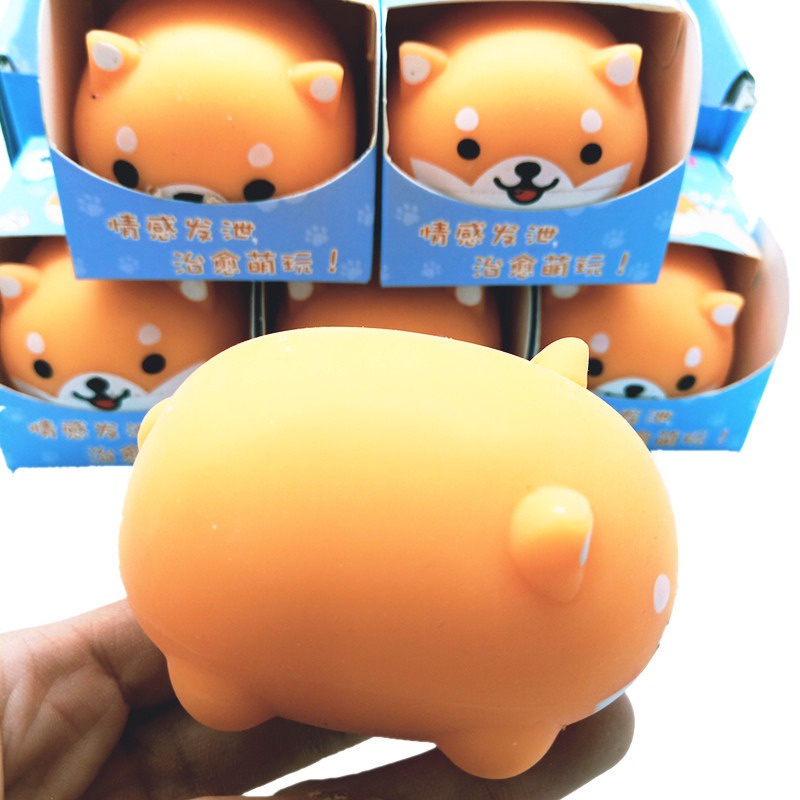 CHÓ SHIBA VÀNG Squishy GUDETAMA dẻo siêu kute kéo dài mẫu mới 2021 ngộ nghĩnh mochi slime