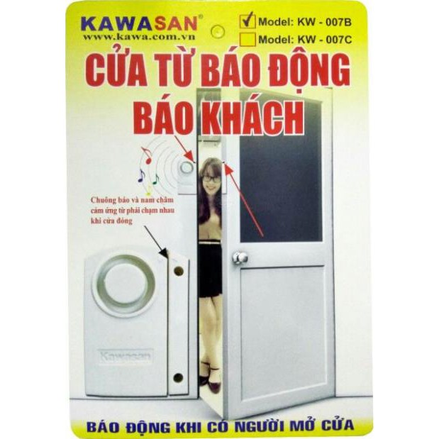 BÁO ĐỘNG CỬA TỪ HÚ BÁO TRỘM CHÍNH HÃNG KAWASAN 006A LOẠI XỊN