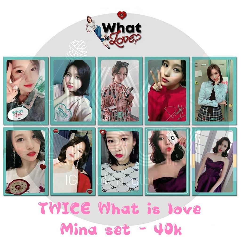 CARD UNOFF] Bộ TWICE What is love photocard