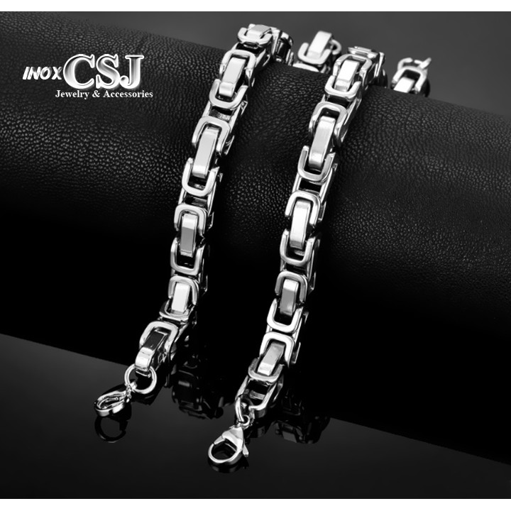 LẮC TAY NAM INOX 8MM THỜI TRANG HÀN QUỐC  đẹp, không đen