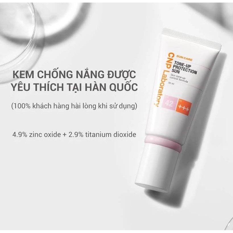 Kem Chống Nắng Nâng Tông CNP Laboratory Tone-Up Protection Sun SPF 42 PA+++ Hàn Quốc 50ml