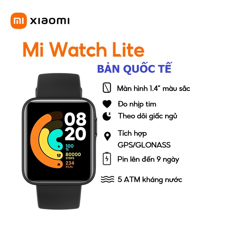 Đồng Hồ Thông Minh Xiaomi Mi Watch Lite REDMIWT02 bản quốc tế - Minh Tín Shop