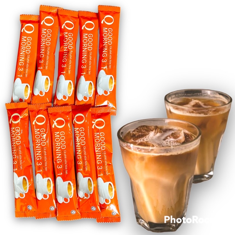 Combo 50 gói Cà phê sữa Q Good Morning Trần Quang vị truyền thống