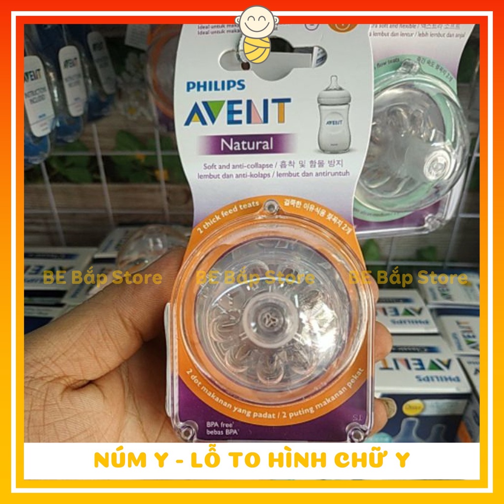 Núm Ti AVENT Natural ⚡𝟭𝟬𝟬% CHÍNH HÃNG⚡ Cổ Rộng Đủ Size Cho Bé