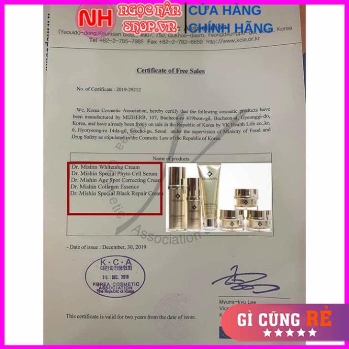 Serum, Tinh Chất,Mỹ phẩm, Bộ kem nám tàn nhang Dr Mishin- Mỹ phẩm chính hãng nhập khẩu Hàn Quốc