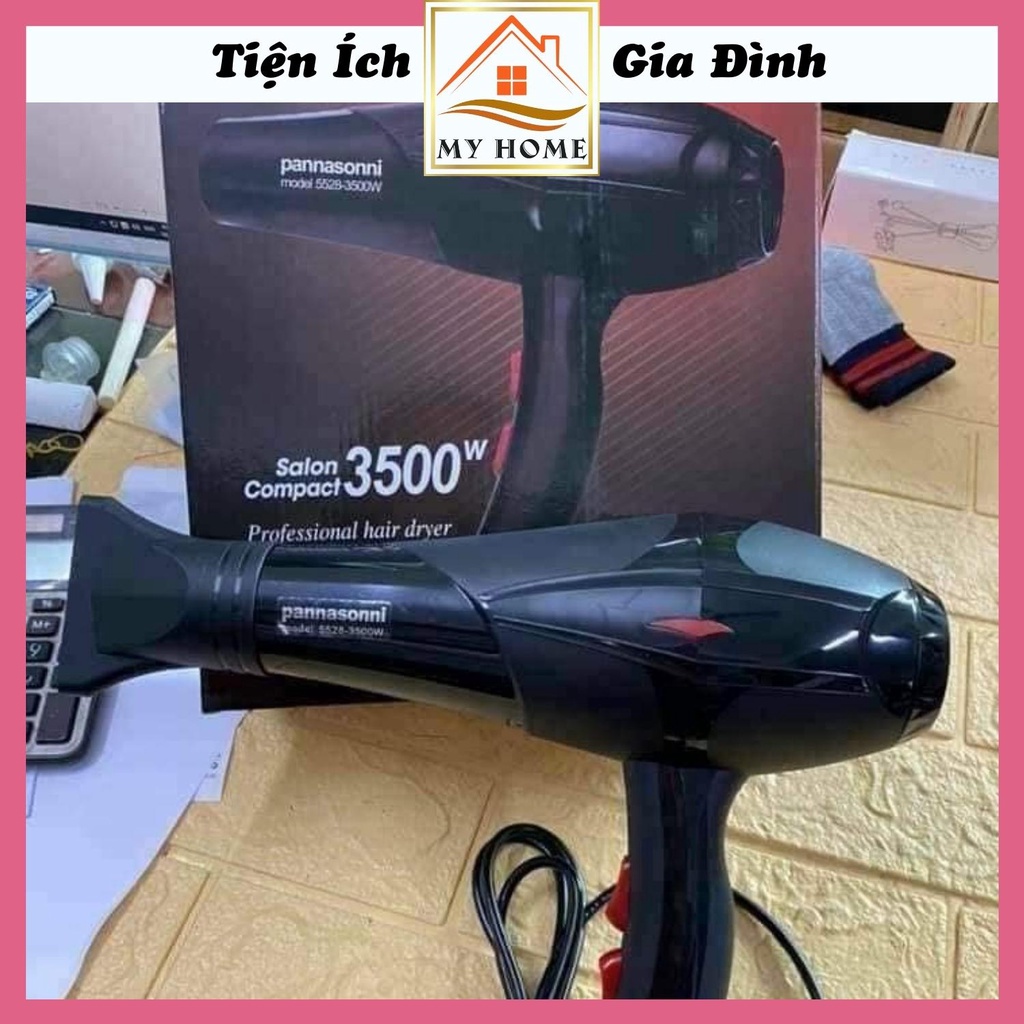Máy sấy tóc PANASONNI 3500W,  máy sấy tóc công suất lớn 2 chế độ