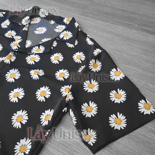 [ẢNH THẬT] Sơ mi hoa cúc cổ vest form rộng