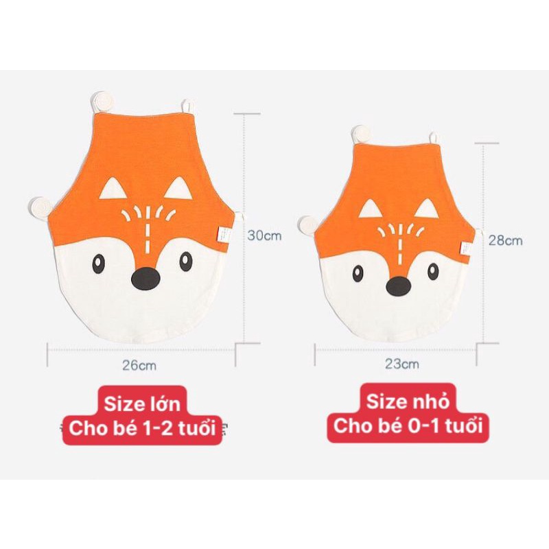 Áo Yếm Nửa Thân Cho Bé 0-3 Tuổi Hoạ Tiết Đáng Yêu