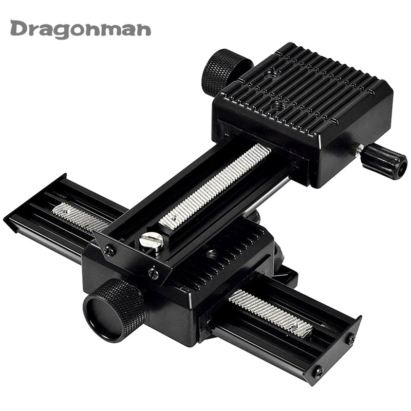 Aluminum 4 Way Macro Focusing Rail Slider with 1/4 Screw for Canon Nikon Olympus Camera