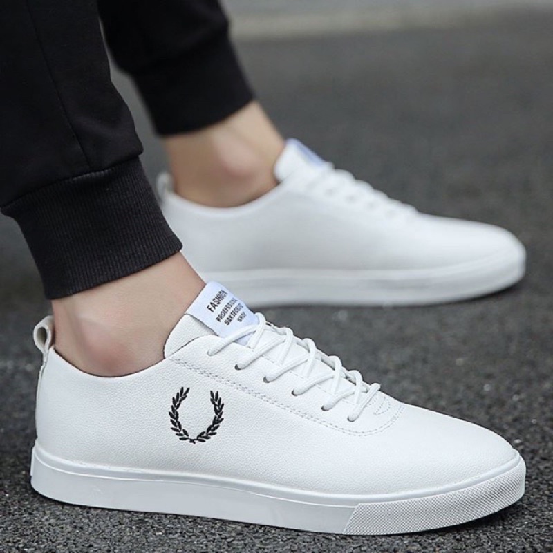 Giầy da nam thấp cổ thêu bông lúa ( kèm video )