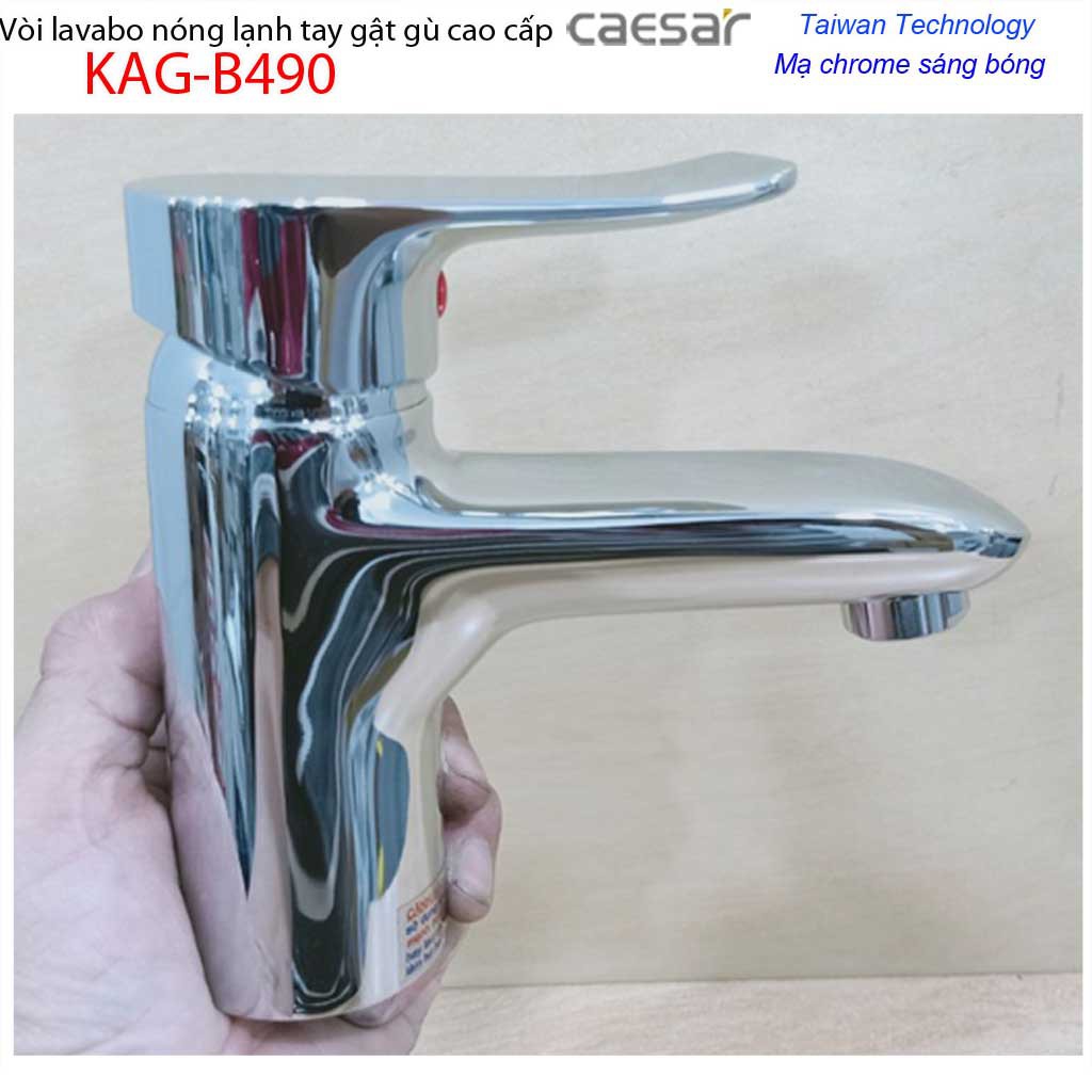 Vòi lavabo Caesar KAG-B490C best sellers chiết khấu giá tốt chất lượng tốt, vòi chậu gật gù nóng lạnh Caesar