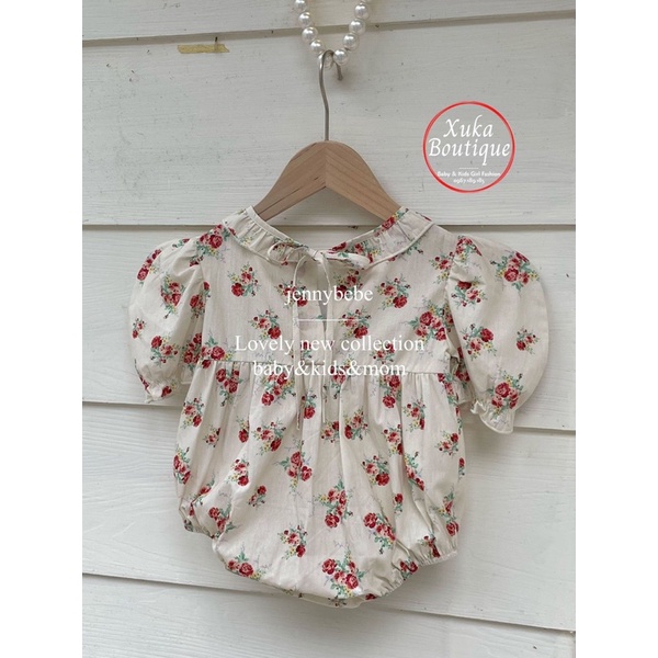 [Tổng Hợp Mẫu Mới] Set Bộ Body Cộc Tay Bé Gái style Vintage Hàn Quốc Jennybebe Cao Cấp