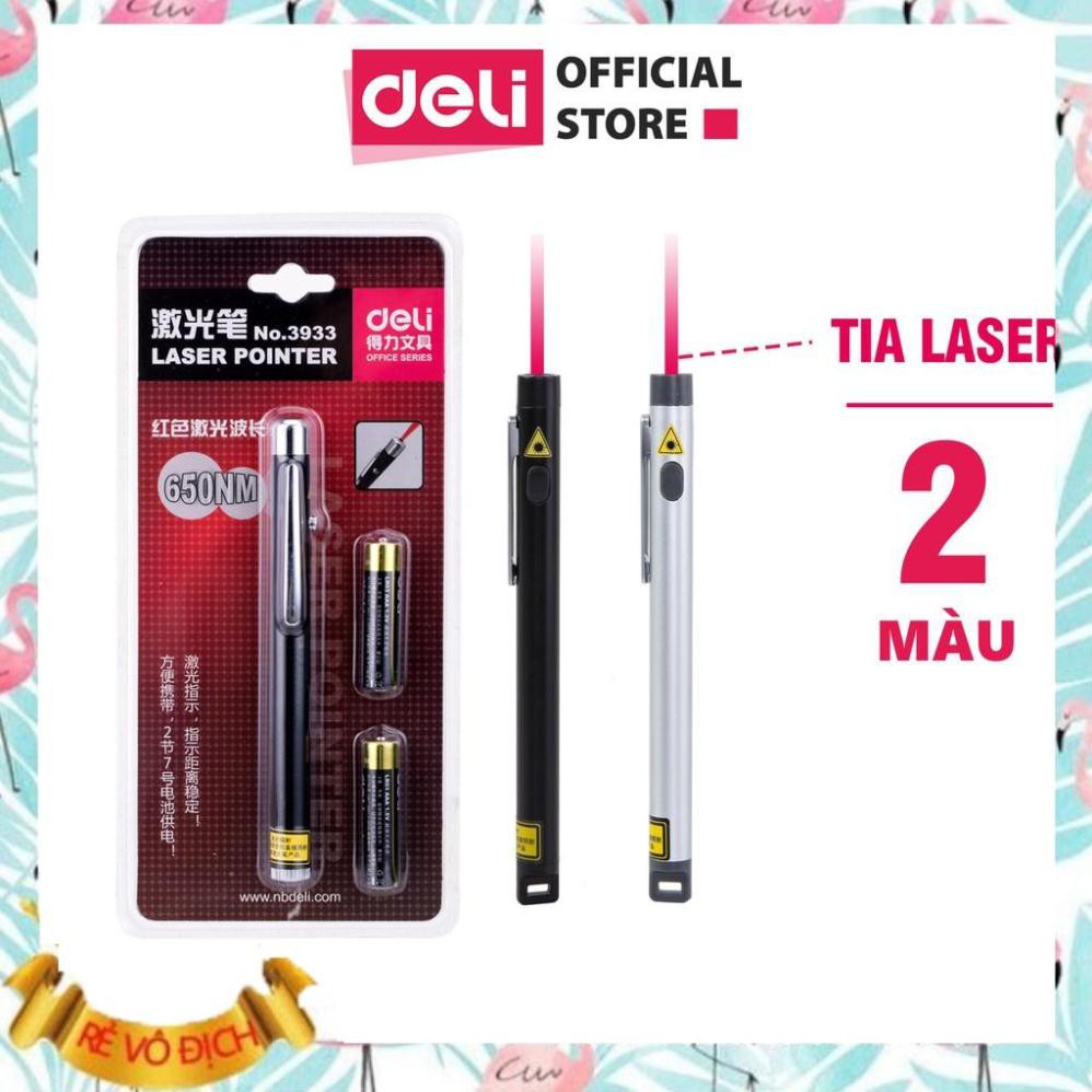 Bút thuyết trình laser Deli, Đen/Xám - 3933