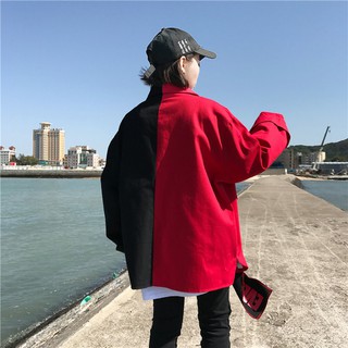 [Hàng order] Áo khoác kaki phối 2 màu (4 màu lựa chọn)
