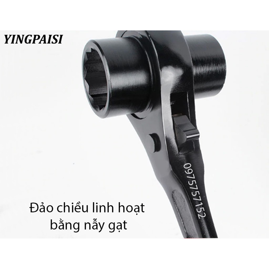 Cờ lê đuôi chuột 17-21mm, cờ lê giàn giáo tự động YINGPAISI thép cứng CR-V, tuýp giàn giáo đa năng 2 đầu