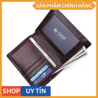 Ví Nam Da Bò Pull Up 4U Dáng Đứng FB243