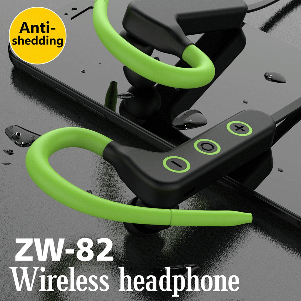 Tai Nghe Không Dây Hel + Zw-82 Bluetooth 5.0 Chống Rơi &amp; Mồ Hôi