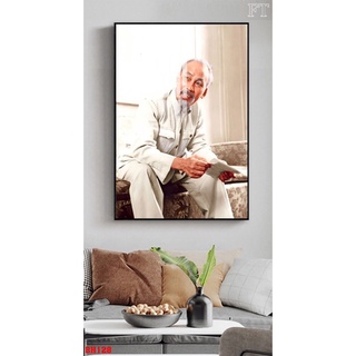 Tranh tráng gương bác hồ 50x75cm sẵn treo