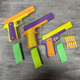 Ném đạn súng đồ chơi trẻ em mô phỏng bán tự động Colt Loroc mềm lục trận chiến 8 bé trai 6 tuổi