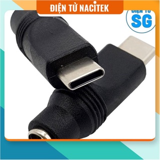 Đầu chuyển đổi dc 5.5x2.1mm sang usb type c