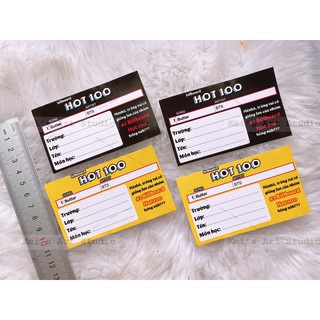 BTS BUTTER - TOP1 BILLBOARD set 16 Nhãn dán tập vở - thời khóa biểu