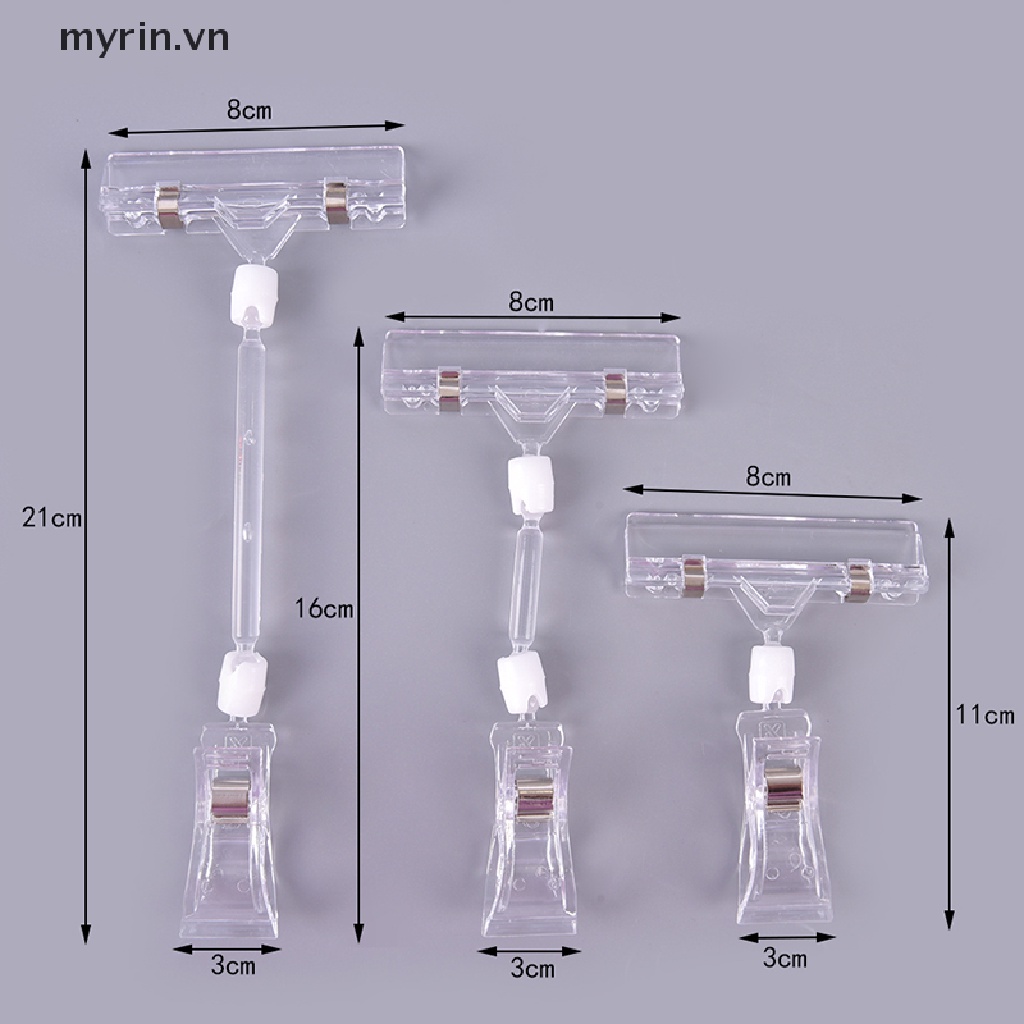 Giá Kẹp Thẻ Quảng Cáo Bằng Nhựa Tiện Dụng