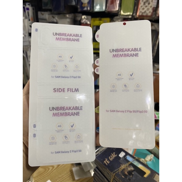 Dán PPF nhám ,Trong trước,sau samsung Zlip4 ,Zlip5,ZFlip 3,Zlip1/2,Zfold2,ZFold3,ZFold4,ZFold 5
