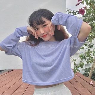 Áo Croptop Tay Rời Màu Tím 2020