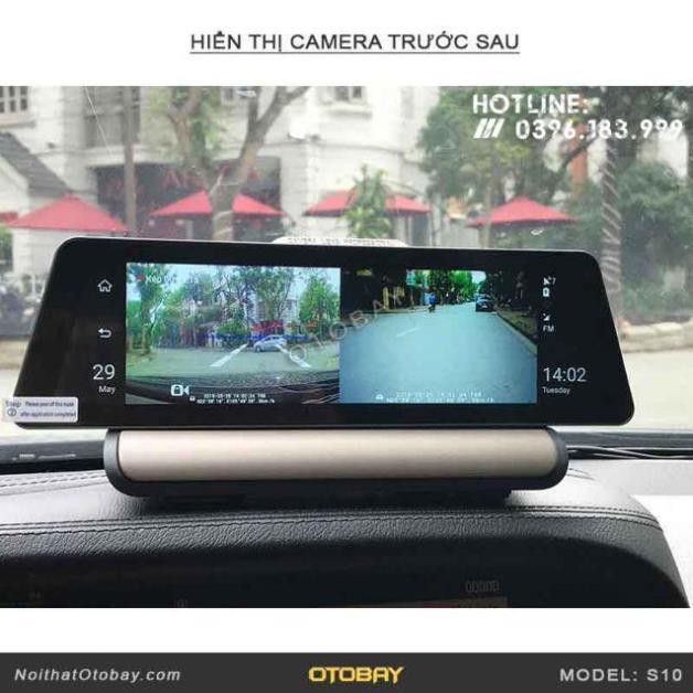 [Giảm giá]  [RẺ SỐ 1 SHOPEE] Camera hành trình Taplo 10 inc Android/4G/GPS/Wifi/ADAS VietMap l