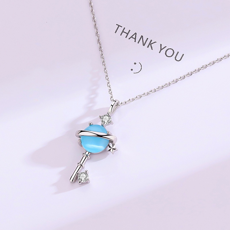 Dây chuyền đính đá DC05 100% titan nguyên chất cho cô nàng thanh lịch