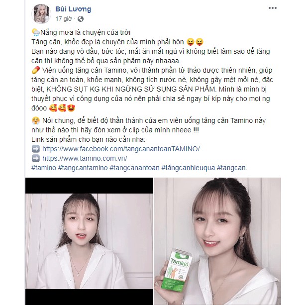 [ Combo 2 hộp ] Viên Uống Tăng Cân TAMINO - Bổ Sung Whey Protein từ Mỹ | BigBuy360 - bigbuy360.vn