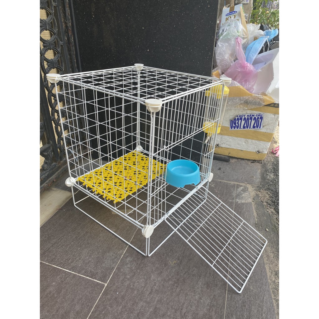 Chuồng chó mèo lắp ghép LG6x35 (35x35cm cao 45cm) lồng chó mèo nhỏ dưới 3kg